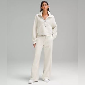 Lululemon Scuba Oversized Funnel-Neck Half Zip - Bone Colour